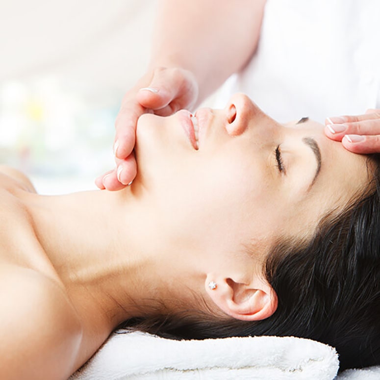 Guasha Face Lymph Drain Massage with Jade Stone Roller